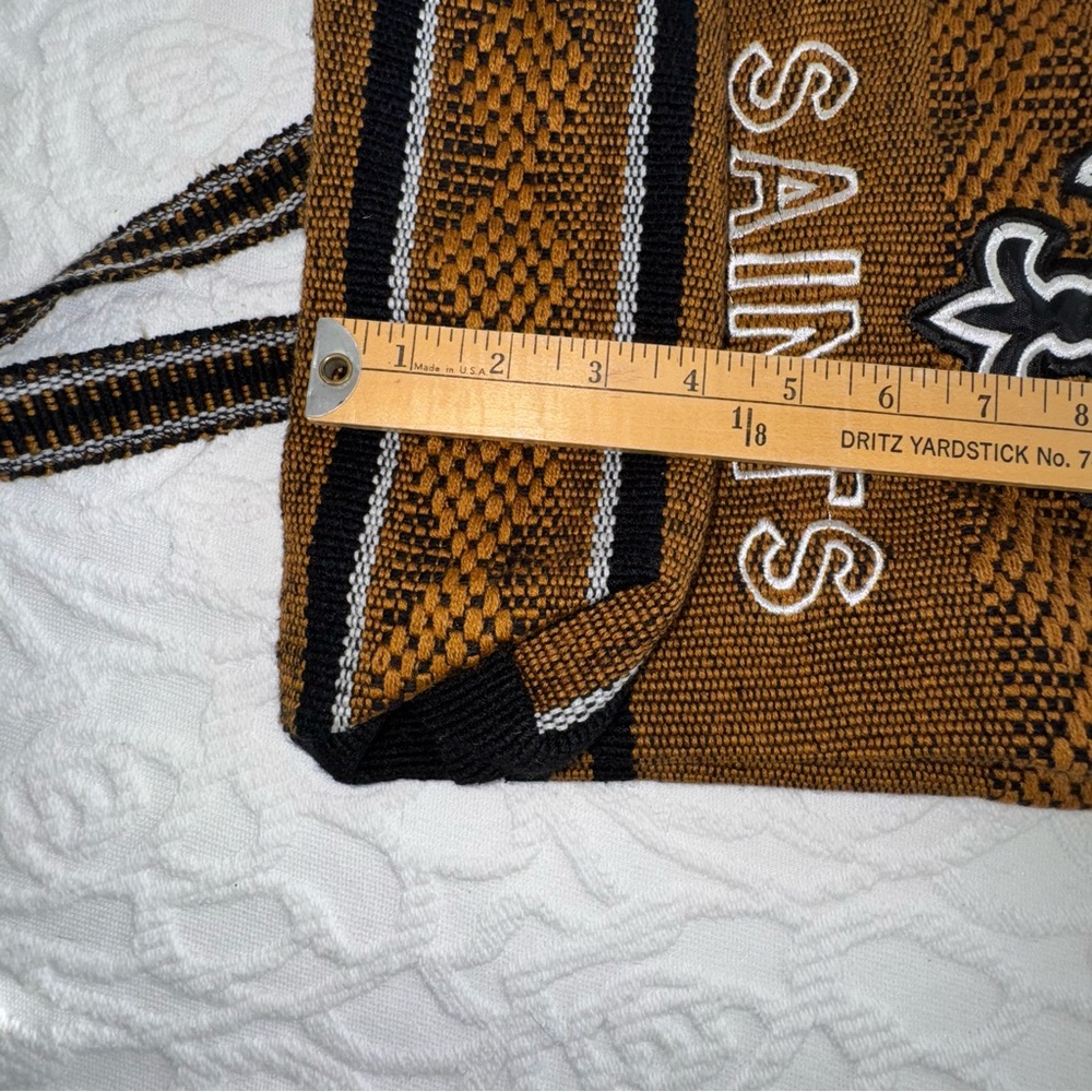 New Orleans Saints Falsa Rug Drawstring Backpack - Picture 7 of 8